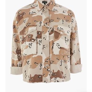Top shop camo jacket